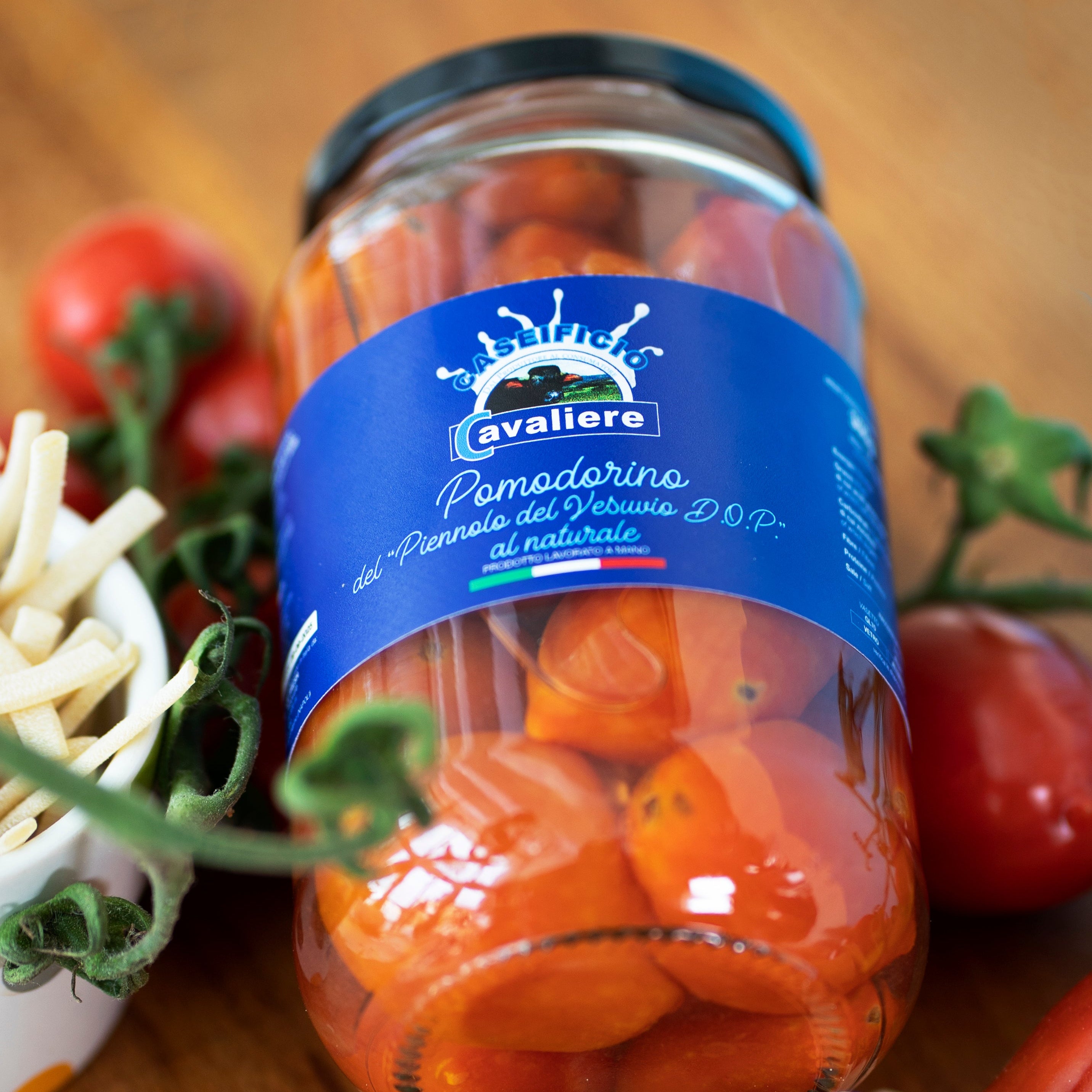 POMODORINO DEL PIENNOLO DEL VESUVIO D.O.P. AL NATURALE CAVALIERE -  580ml